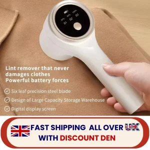 Rechargeable Electric Lint Remover LED Display Fabric Shaver Sweater Defuzzer UK