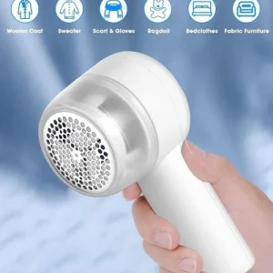 Fabric Shaver and Lint Remover, USB Rechargeable Sweater Defuzzer + 2 Blades